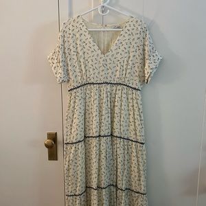 NWT Madewell floral maxi dress